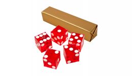 Red casino craps dice