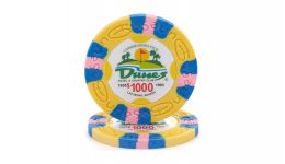 1 000 dunes poker chip
