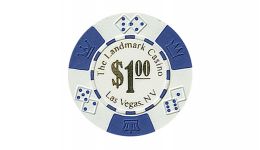 1 landmark casino poker chip