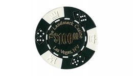 100 landmark casino poker chip