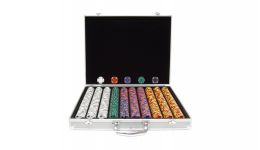 1000 ace king aluminum poker chip set