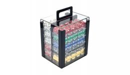 1000 big slick acrylic poker chip set