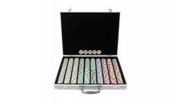 1000 high roller aluminum poker chip set