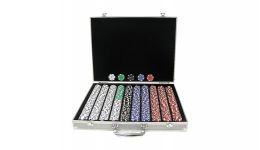 1000 landmark casino aluminum poker chip set