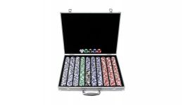 1000 landmark lucky crown aluminum poker chip set
