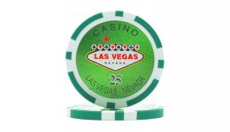25 las vegas laser etched poker chip