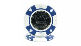 5 000 jackpot coin inlay poker chip