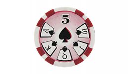 5 high roller poker chip