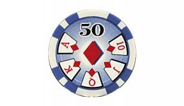 50 high roller poker chip