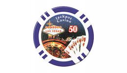 50 jackpot las vegas poker chip
