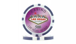 500 las vegas laser etched poker chip