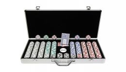 650 high roller aluminum poker chip set