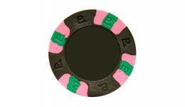 Black custom pro classic poker chip