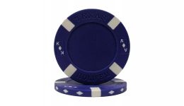 Blue big slick poker chip