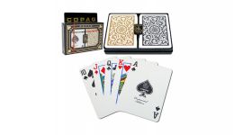 Copag gold and black regular index playing cards