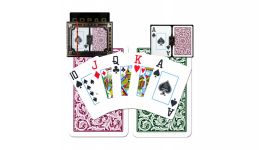 Copag green and burg jumbo index playing cards