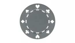 Gray 11 5g suite poker chip