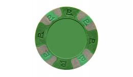 Green custom pro classic poker chip