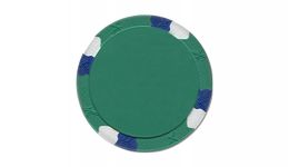 Green lucky bee large poker chip