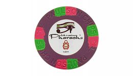 Purple pharoahs club casino poker chip