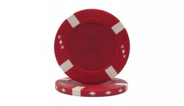 Red big slick poker chip