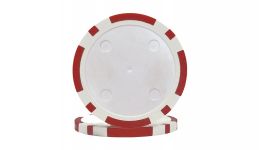 Red eight stripe poker chip