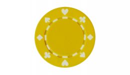 Yellow 11 5g suite poker chip