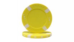 Yellow big slick poker chip