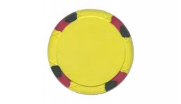 Yellow lucky bee large poker chip