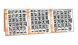 3 on bingo disposable cards