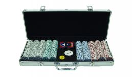 500 high roller aluminum poker chip set