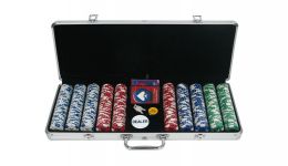 500 landmark aluminum poker chip set