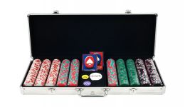 500 pro classic aluminum poker chip set