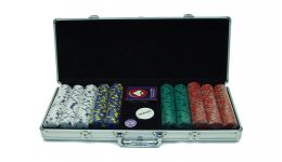 500 pro clay aluminum poker chip set