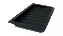9 row black chip tray