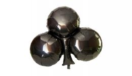 Black club 2 sided mylar balloon