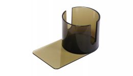 Cutout slide under cup holder