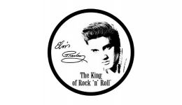 Elvis the king of rock n roll tin sign