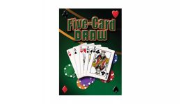 Five card draw metal sign