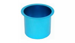 Jumbo aluminum blue cup holder