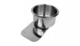 Jumbo stainless steel slide under cup holder