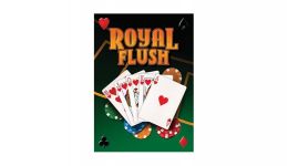 Royal flush metal sign
