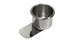 Stainless steel slide under cup holder