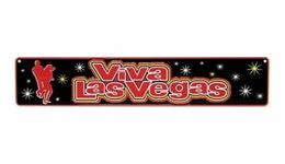 Viva las vegas metal street sign