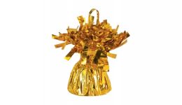 Wrapped gold balloon weight