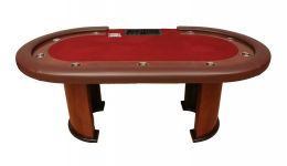 Poker table with race track made in the usa