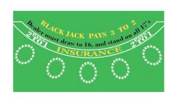 Professional blackjack layout