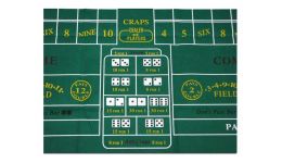 Green craps layout