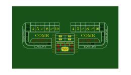 Professional craps layout