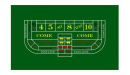 Professional craps layout
